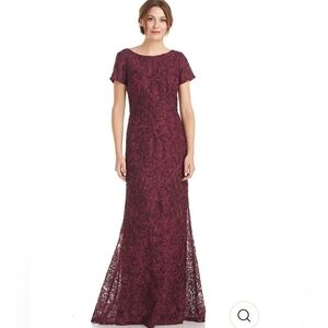 J&S Collection Jolene Boat Neck Gown